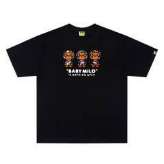 BAPE EU Collection Three Baby Milo Camo Graphic Short Sleeve T-shirt