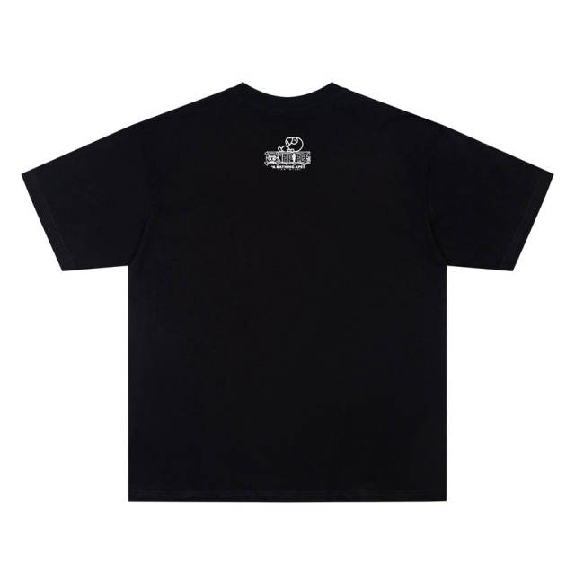 BAPE x One Piece Co-branded Full Crew Character Graphic Short Sleeve T-shirt