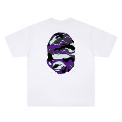 BAPE SS26 Glitch Camo Distorted Ape Head Graphic Short Sleeve T-shirt