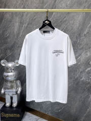 Chr0me Hearts Gold Horseshoe Cross Dual Print Short Sleeve T-shirt