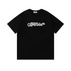 OW Watercolor Rock Texture Arrow Dual Front Back Short Sleeve T-shirt