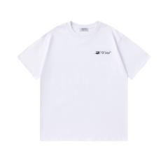 OW Brush Stroke Arrow Dual Print Short Sleeve T-shirt
