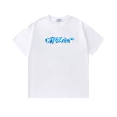 OW Watercolor Rock Texture Arrow Dual Front Back Short Sleeve T-shirt