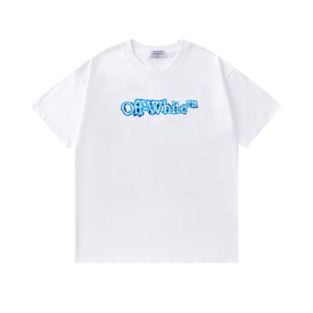 OW Watercolor Rock Texture Arrow Dual Front Back Short Sleeve T-shirt