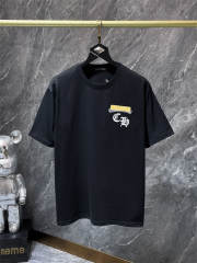 Chr0me Hearts Gold Horseshoe Cross Dual Print Short Sleeve T-shirt