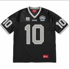 Suprem* SS26 Week1 Find God Rhinestone Patch Football Jersey