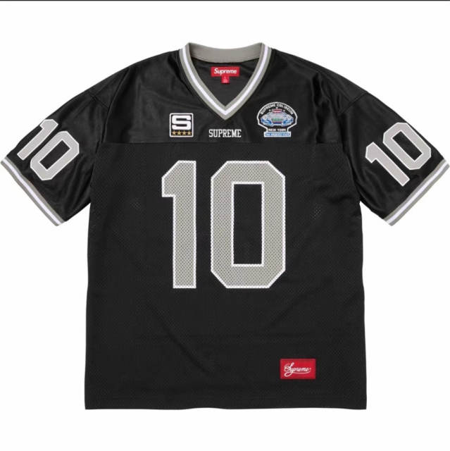 Suprem* SS26 Week1 Find God Rhinestone Patch Football Jersey