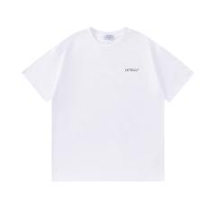 OW Renaissance Angel Sketch Diagonal Stripe Dual Print Short Sleeve T-shirt