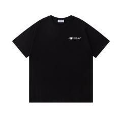 OW Brush Stroke Arrow Dual Print Short Sleeve T-shirt