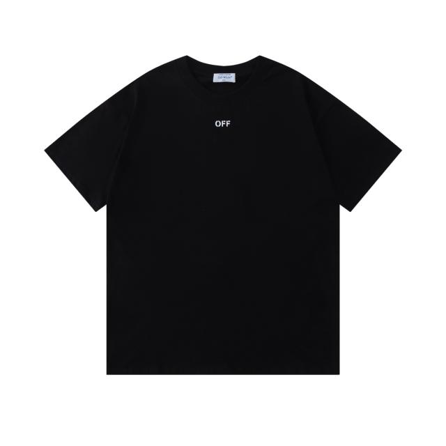 OW Watercolor Dripping Arrow Dual Front Back Short Sleeve T-shirt