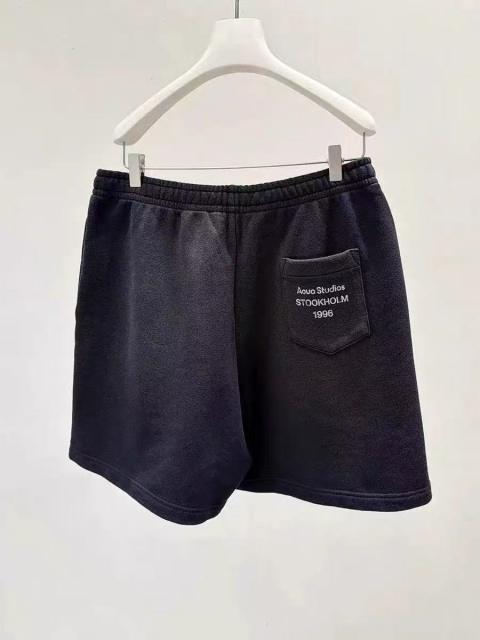 Stockholm 1996 Back Pocket Logo Wide Sweat Shorts