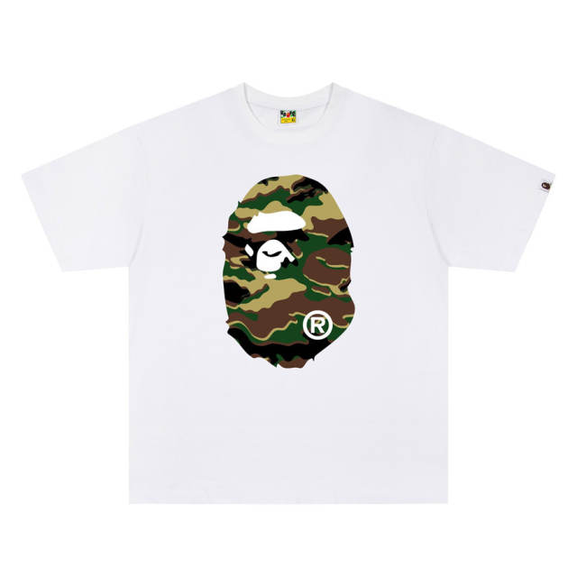 BAPE SS26 Classic Jungle Camo Ape Head Short Sleeve T-shirt