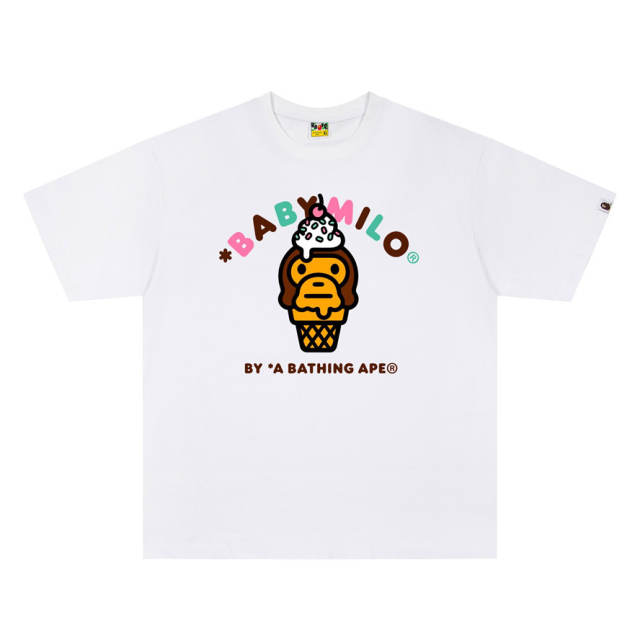 BAPE Baby Milo Ice Cream Cone Graphic Short Sleeve T-shirt