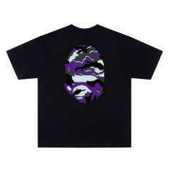 BAPE SS26 Glitch Camo Distorted Ape Head Graphic Short Sleeve T-shirt