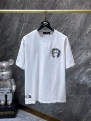 Chr0me Hearts St.Barth Multi Cross Horseshoe Patch Dual Front Back Short Sleeve T-shirt