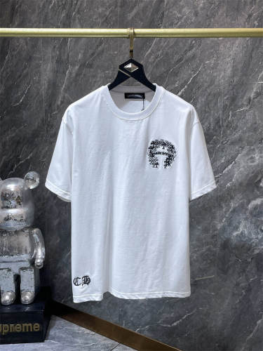 Chr0me Hearts St.Barth Multi Cross Horseshoe Patch Dual Front Back Short Sleeve T-shirt