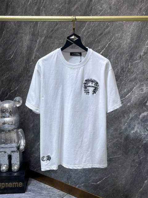 Chr0me Hearts St.Barth Multi Cross Horseshoe Patch Dual Front Back Short Sleeve T-shirt