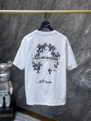 Chr0me Hearts St.Barth Multi Cross Horseshoe Patch Dual Front Back Short Sleeve T-shirt