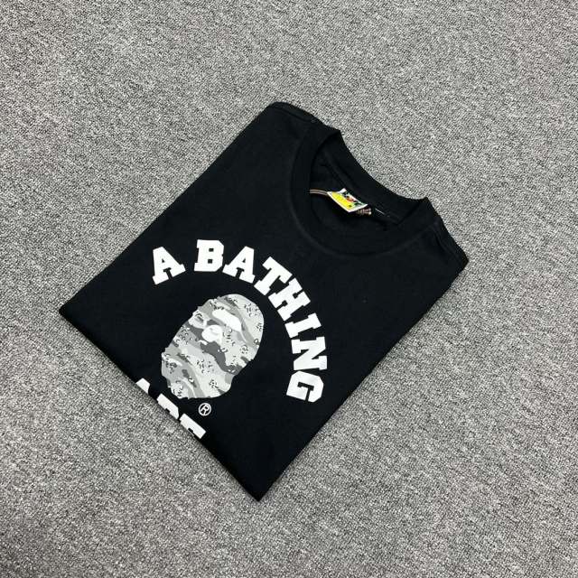 1:1 quality Bape Hand Painted Graffiti Ape Head Print Tee 2 colors