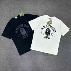 1:1 Quality Bape Ape Big Ape Logo T-Shirt Black White