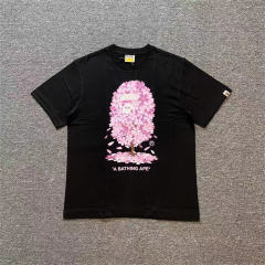 1:1 Quality Bape Sakura T-Shirt 2 Colors Black White