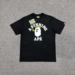1:1 Quality Bape A Bathing Lightning T-Shirt Black White