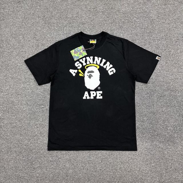 1:1 Quality Bape A Bathing Lightning T-Shirt Black White