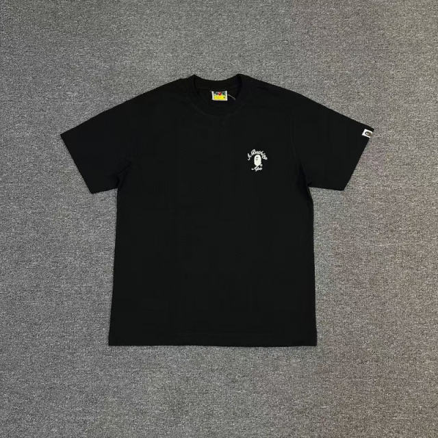 1:1 Quality Bape Small Ape Logo T-Shirt Black White Gray