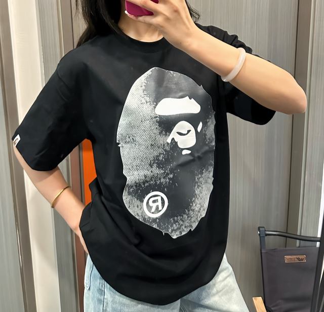 1:1 quality Bape Bleached Ape Print Tee 2 colors