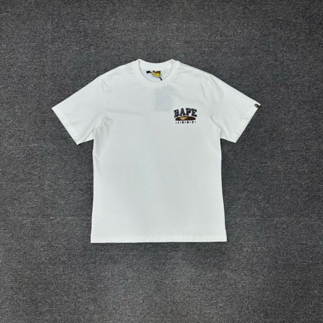 1:1 quality Bape Hand Painted Graffiti Ape Head Print Tee 2 colors