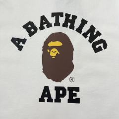 1:1 Quality Bape Ape Small Head Letter Print Tee 4 colors