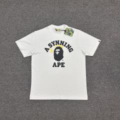 1:1 Quality Bape A Bathing Lightning T-Shirt Black White