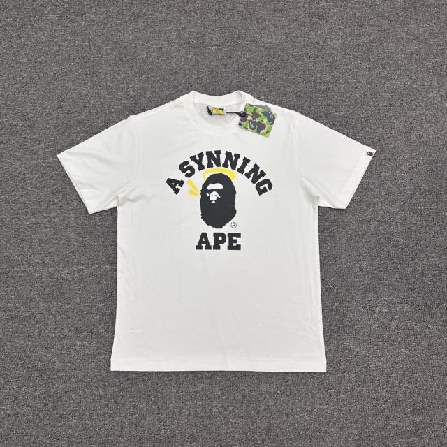 1:1 Quality Bape A Bathing Lightning T-Shirt Black White