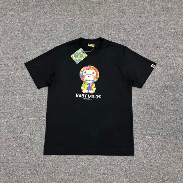 1:1 Quality Bape A Bathing MiloT-Shirt Black White