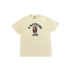 1:1 Quality Bape Ape Small Head Letter Print Tee 4 colors