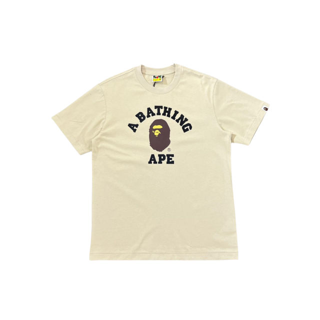 1:1 Quality Bape Ape Small Head Letter Print Tee 4 colors