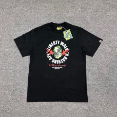 1:1 Quality Bape A Bathing Lightning T-Shirt Black White
