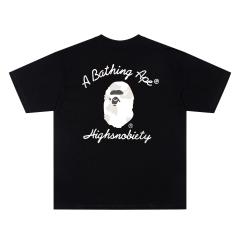 A Bathing Ape Bape × Highsnobiety Dual Front Back Logo Co-branded Short Sleeve T-shirt