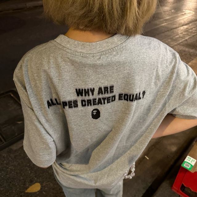 1:1 quality Bape Classic Font Tee 2 colors