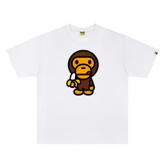 A Bathing Ape Bape Baby Milo Banana Front Print Short Sleeve T-shirt