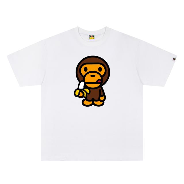 A Bathing Ape Bape Baby Milo Banana Front Print Short Sleeve T-shirt