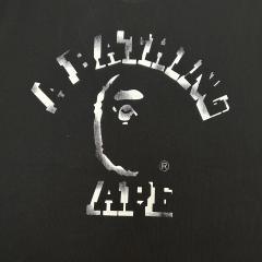 1:1 quality Bape Spray Paint Pattern Print Tee 2 colors