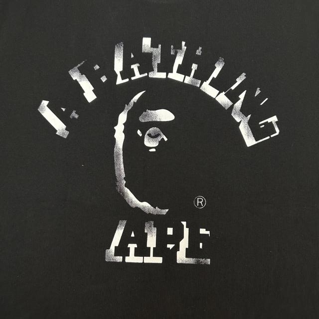 1:1 quality Bape Spray Paint Pattern Print Tee 2 colors