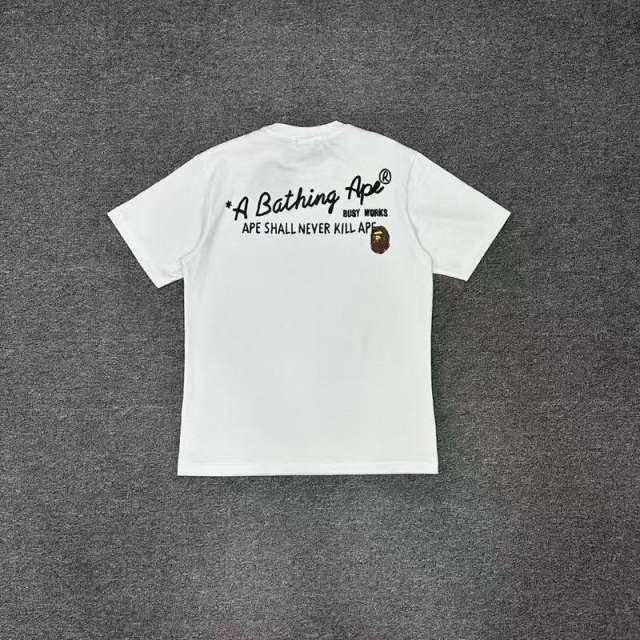 1:1 Quality Bape Ape Big Ape Logo T-Shirt Black White