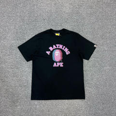1:1 quality Bape Hand Painted Graffiti Ape Head Print Tee 2 colors