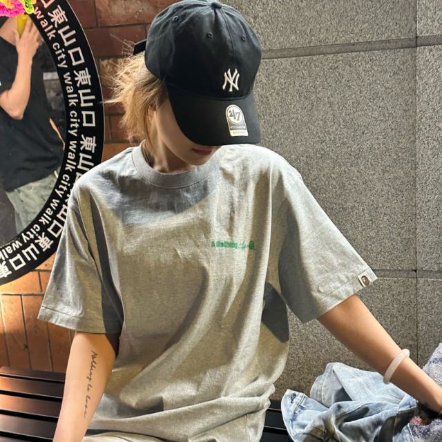 1:1 quality Bape Ape Logo Tee 2 colors