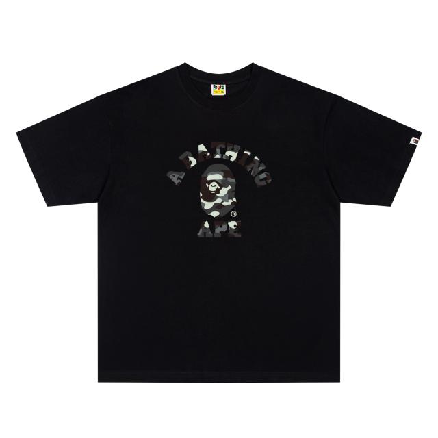 A Bathing Ape Bape FW25 City Camo Luminous Ape Head Front Print Short Sleeve T-shirt