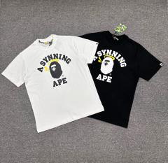 1:1 Quality Bape A Bathing Lightning T-Shirt Black White