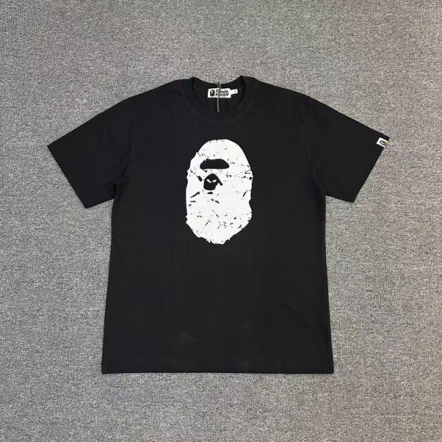 1:1 Quality Bape Ape Big Ape Logo T-Shirt Black White