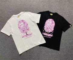 1:1 Quality Bape Sakura T-Shirt 2 Colors Black White